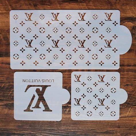 lv stencil sticker|Louis Vuitton stencil free printable.